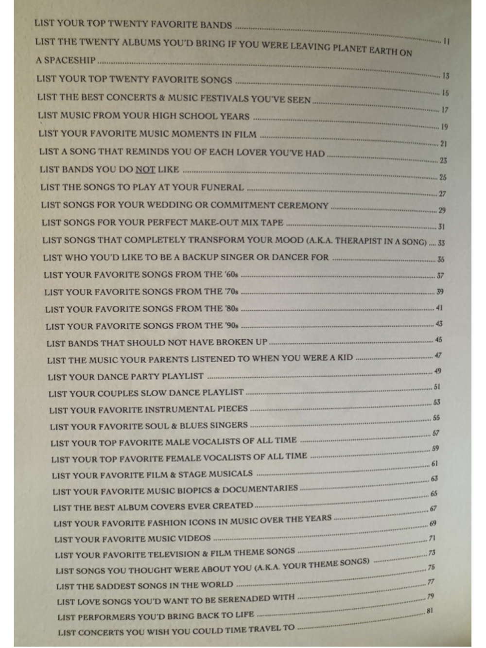Music Listography Journal Your Life In Playlists Lisa Nola Chronicle Books NEW - Picture 7 of 17